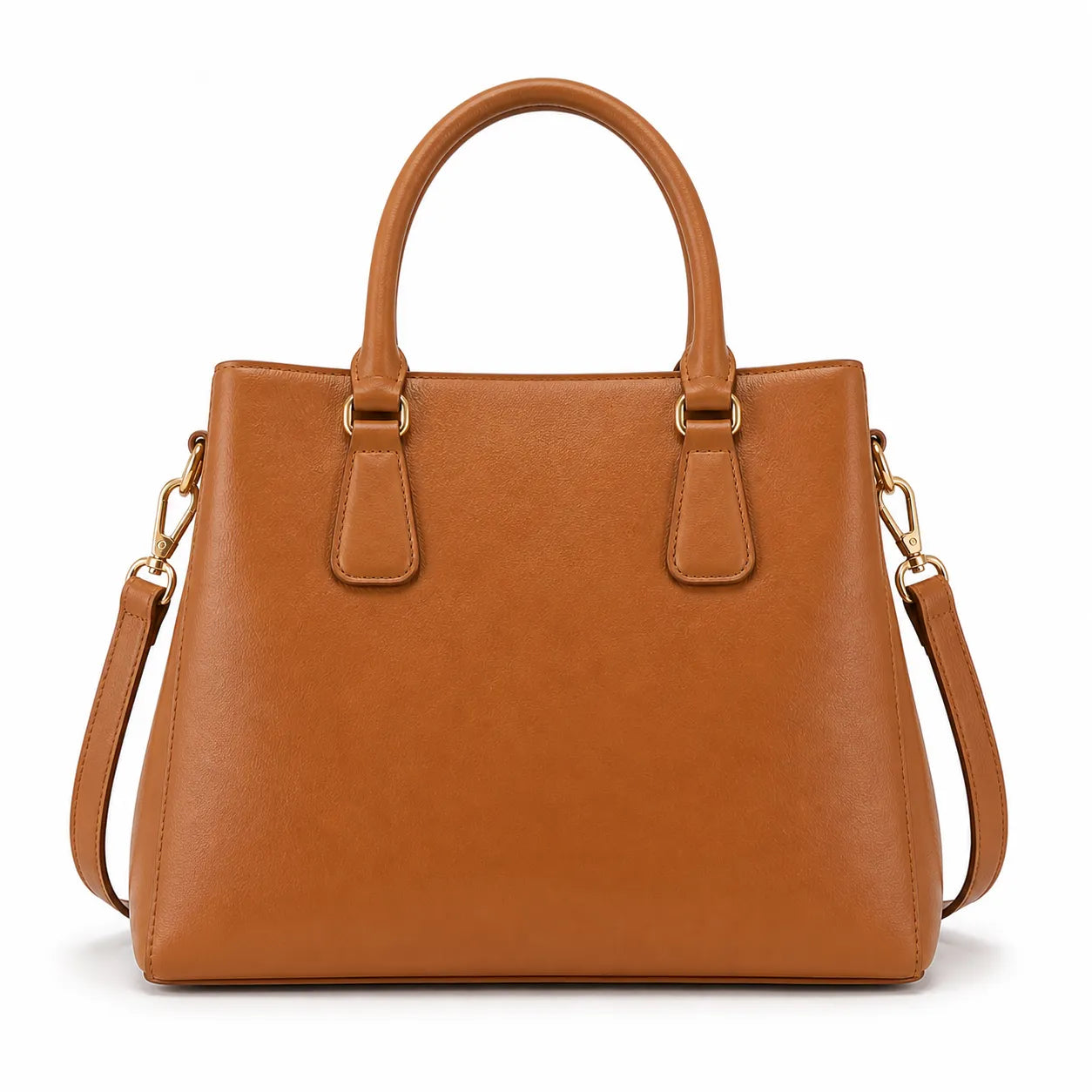 Elarabags Elegant Brown Classic Tote Handbag for Women